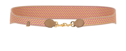 Fendi Shoulder Strap, &pound;250, Accessories, Pink/Tan/Yellow, Canvas, Front view